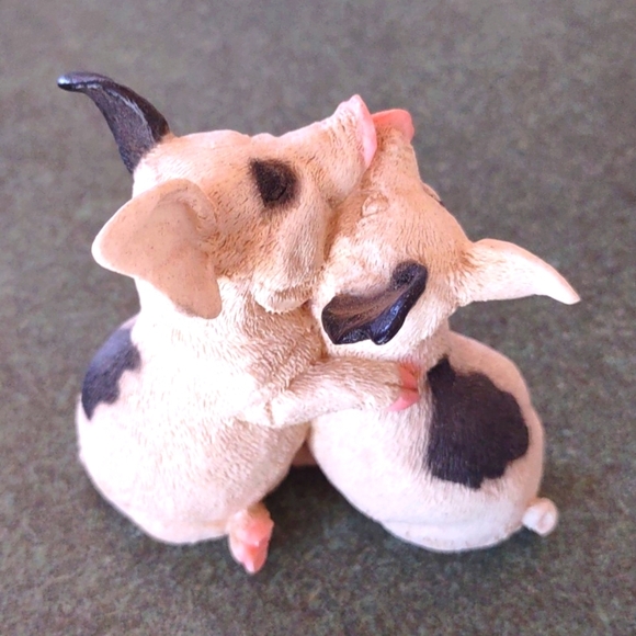 Vintage 1990 Castagna Kissing Pigs - Picture 3 of 6